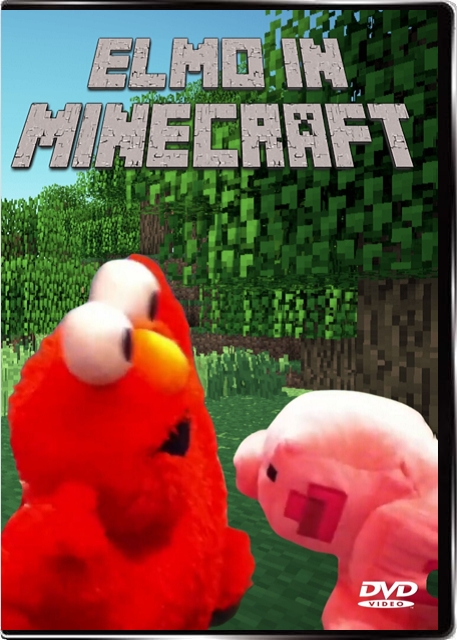 Elmo in Minecraft DVD Cover
